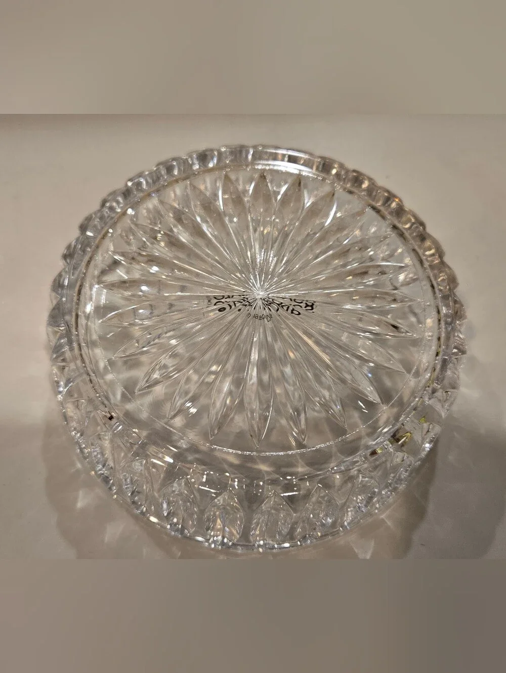 Vintage Savoir Vivre Clear Crystal Candy Dish Elegant Home Dining Accent